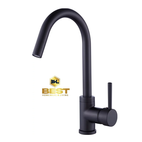 Ottimo 360 Swivel Black finished kitchen/Laundry sink mixer tap with hot and cold water outlet
