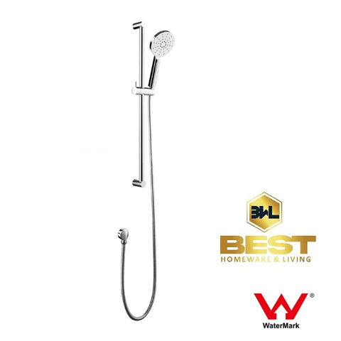 Round chrome shower rail with handheld shower set wall mounted Dia 20*10*1*700mm
