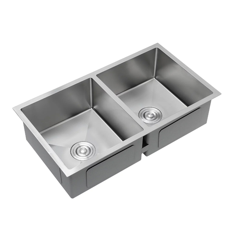 Over mount/ Under mount Double bowl Kitchen Sink 820X450X220 mm