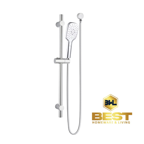 Dia 30*15*1*60 mm chrome shower rail with handheld shower set wall mounted