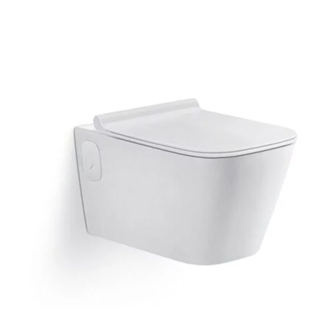 Ceramic Toilet Suits Wall Hung White Rimless 565x350x350mm