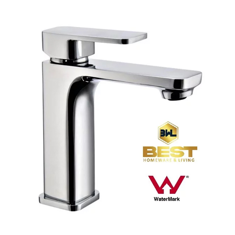 Short chrome finished basin mixer Bathroom Basin tap