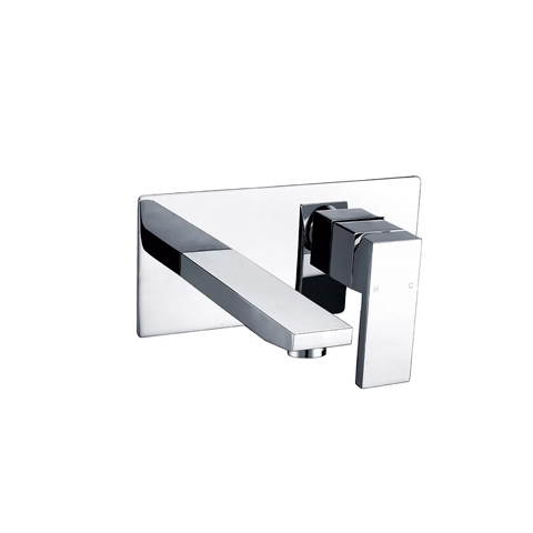 Rectangular chrome finished solid brass spout mixer for bathtub and basin, Basin & Bath Spouts